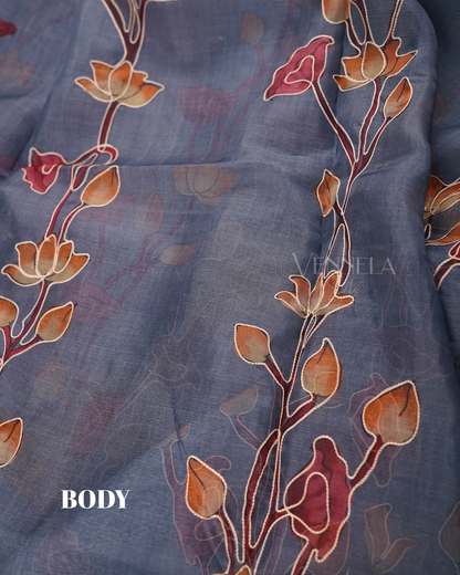 ORGANZA EMBROIDERY SAREES