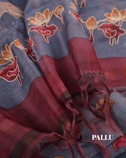 ORGANZA EMBROIDERY SAREES