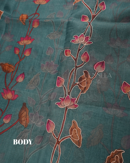ORGANZA EMBROIDERY SAREES
