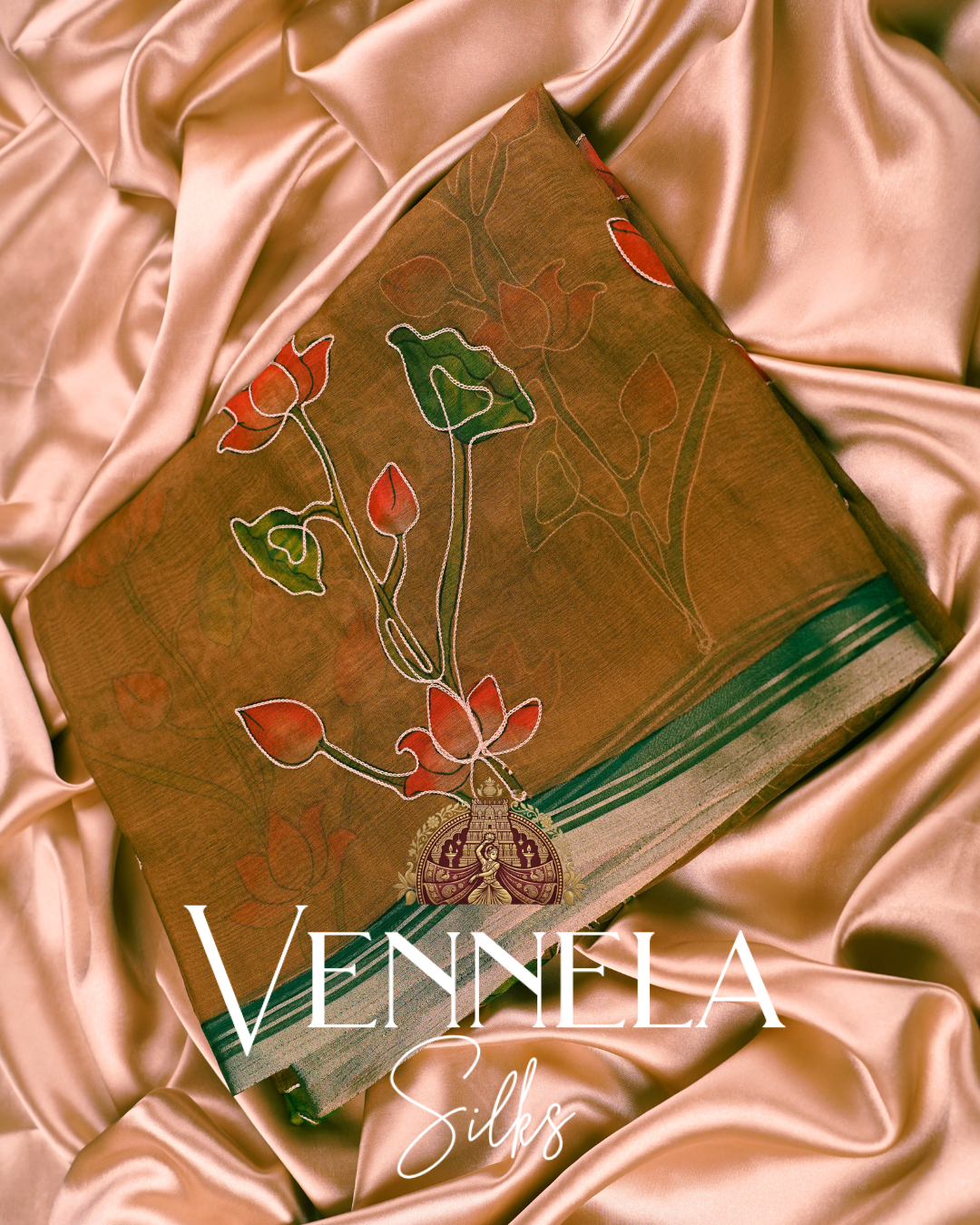 ORGANZA EMBROIDERY SAREES