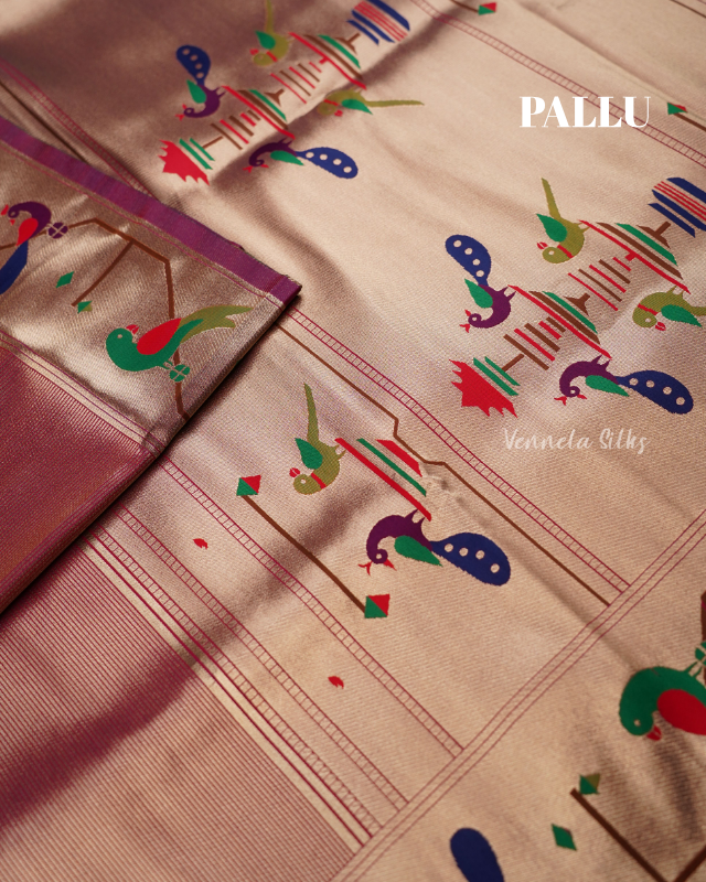 Semi Paithani Silk Sarees