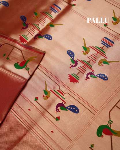 Semi Paithani Silk Sarees