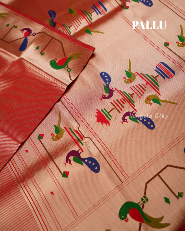 Semi Paithani Silk Sarees
