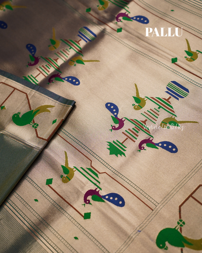 Semi Paithani Silk Sarees