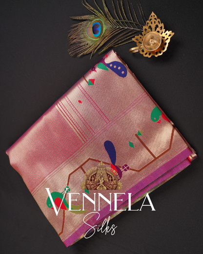 Semi Paithani Silk Sarees