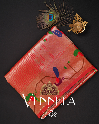 Semi Paithani Silk Sarees